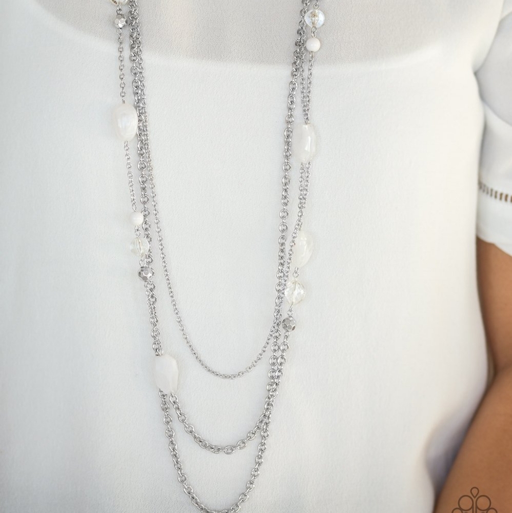 Paparazzi BELIZE It Or Not White Necklace Set